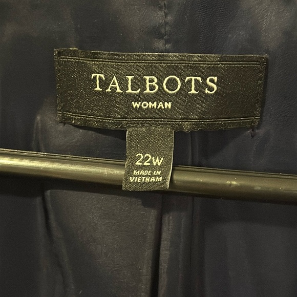 Talbots blazer plus size jacket women’s size 22 Navy blue Jacket by Talbots - Picture 2 of 13